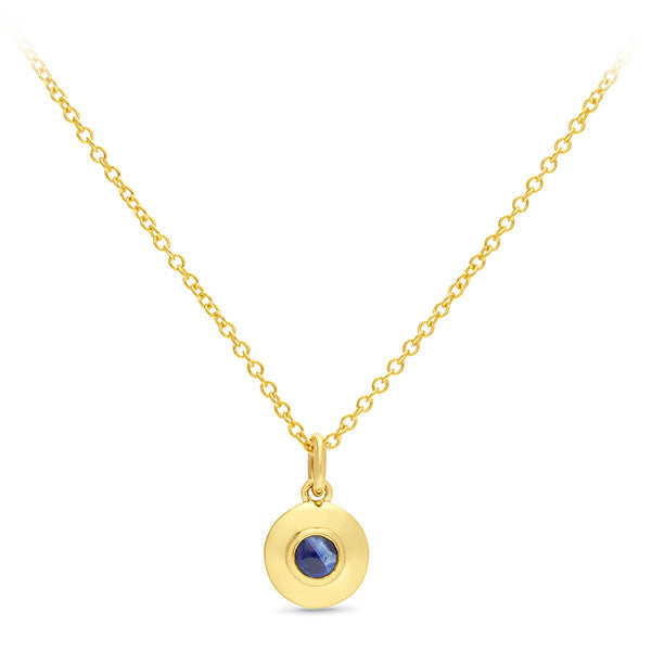 Sapphire Pendant in 9ct Yellow Gold